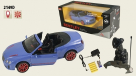 Іграшка машина на р/к 1:14  арт 2149D Bentley GT Supersport вiдкр дверi, у кор.