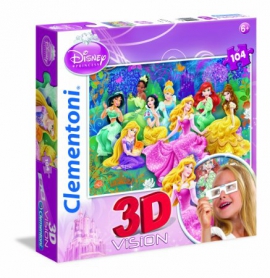 Іграшка пазли ТМ&quot;Clementoni&quot; арт.20097 Принцеси 3D 104 ел.