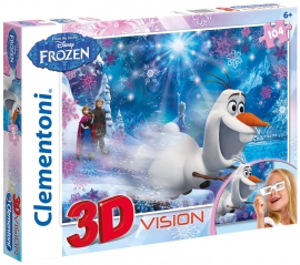 Пазлы Clementoni/Frozen арт 20603 (104 эл., 3D)