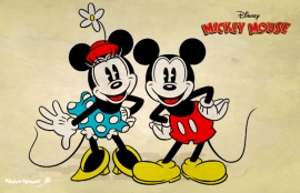 90-летие Mikki Mouse и Minnie Mouse 