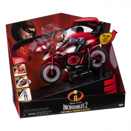 Игровой набор фигурка Эластикгерл с мотоциклом Incredibles 2 в коробке, артикул 76605