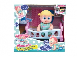 Кукла Bouncin' Babies Bounie в кроватке арт. 801002