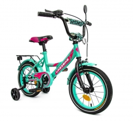 Велосипед детский 2-х колес.14'' Like2bike Sky, бирюзовый, арт. 211402
